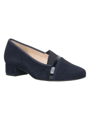 HASSIA Skórzane baleriny "Cordoba" w kolorze granatowym rozmiar: 34,5