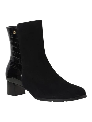 HASSIA Skórzane botki "Milano" w kolorze czarnym rozmiar: 41