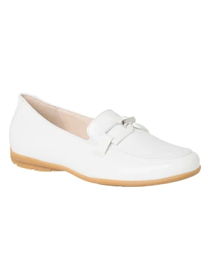HASSIA Skórzane mokasyny "Pescara" w kolorze białym rozmiar: 39