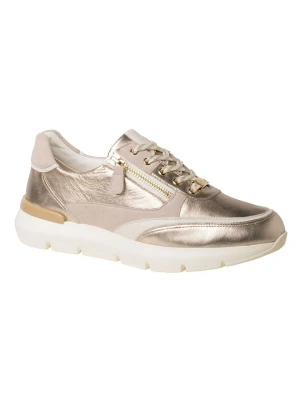 HASSIA Skórzane sneakersy "Bordeaux" w kolorze złotym rozmiar: 42