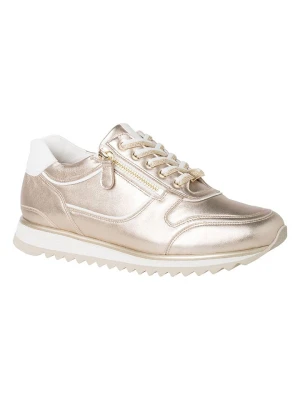 HASSIA Skórzane sneakersy "Porto" w kolorze złotym rozmiar: 39