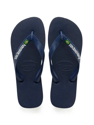 Havaianas - Japonki BRASIL LOGO granatowy