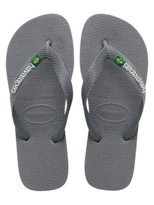 Havaianas Japonki BRASIL LOGO kolor szary 4110850.5002