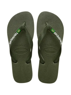 Havaianas japonki BRASIL LOGO kolor zielony 4110850.3058