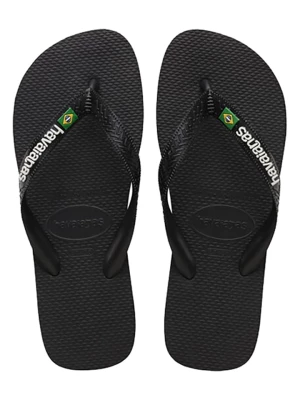 Havaianas Japonki "Brasil Logo" w kolorze czarnym rozmiar: 39/40