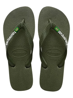 Havaianas Japonki "Brasil Logo" w kolorze khaki rozmiar: 41/42