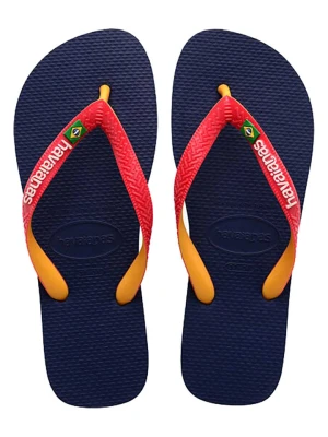 Zdjęcie produktu Havaianas Japonki "Brasil Mix" w kolorze czerwono-granatowym rozmiar: 37/38