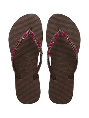 Havaianas japonki damskie SLIM GLOW brązowy