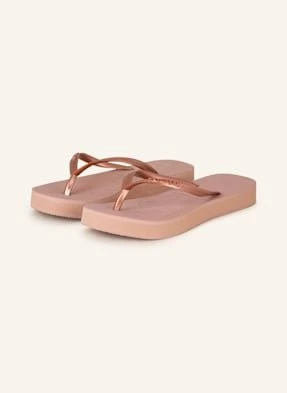 Havaianas Japonki Slim Flatform rosa
