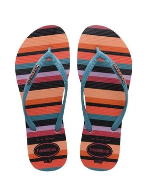 Havaianas japonki SLIM PATCHWORK damskie na płaskim obcasie 4148944.9659