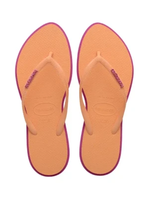 Havaianas japonki SLIM POINT damskie kolor pomarańczowy 4149584.4622