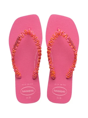 Havaianas japonki SLIM SQUARE BOHO damskie kolor różowy 4149945.5784