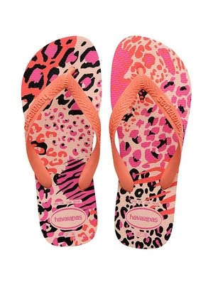 Havaianas japonki TOP ANIMALS damskie kolor różowy na płaskim obcasie 4132920-7233