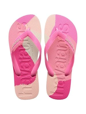 Havaianas japonki TOP LOGOMANIA COLORS II damskie kolor różowy na płaskim obcasie 4147526-0129