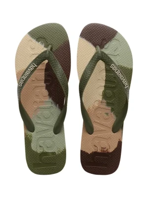 Havaianas japonki TOP LOGOMANIA COLORS II męskie kolor zielony 4147526-0869