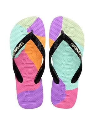 Havaianas japonki TOP LOGOMANIA kolor czarny 4147526.0090