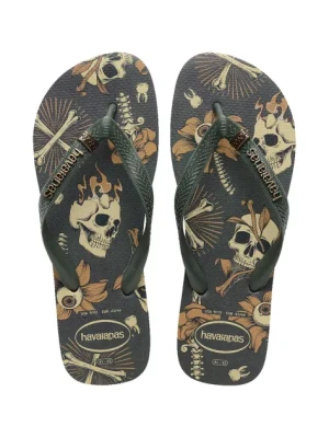 Havaianas japonki TOP TRIBO męskie kolor zielony 4144505.5983