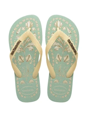 Havaianas japonki TOP TROPICALIA VIBES damskie kolor turkusowy 4149722.9338