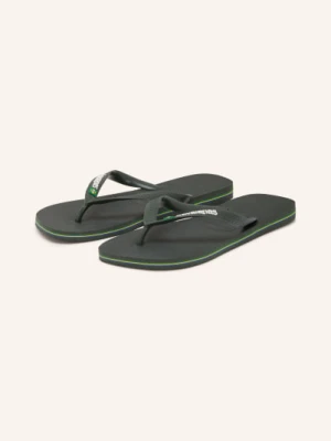 Havaianas Klapki Brasil Logo gruen