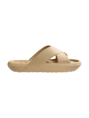 Havaianas klapki CANDY POP damskie kolor beżowy na platformie 4149859.0570