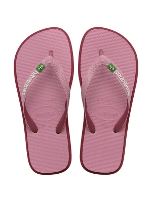 Havaianas klapki damskie BRASIL TWIST różowy