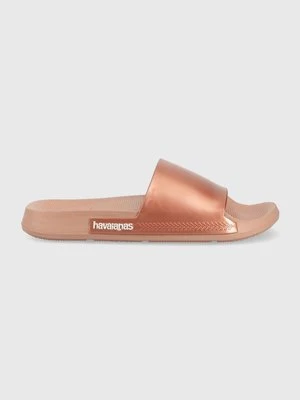 Havaianas klapki Slide Classic damskie kolor złoty 4147131.3544