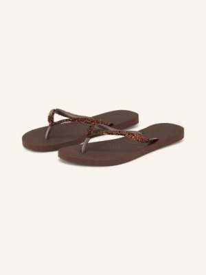 Havaianas Klapki Slim Glitter Ii braun