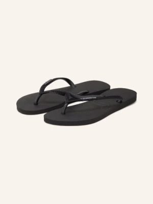 Havaianas Klapki Slim Glitter schwarz