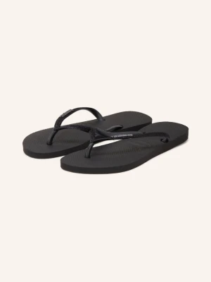 Havaianas Klapki Slim Glitter schwarz CZARNY