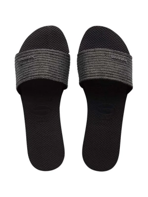 Havaianas klapki YOU MALTA METALLIC damskie kolor czarny 4147312.0090