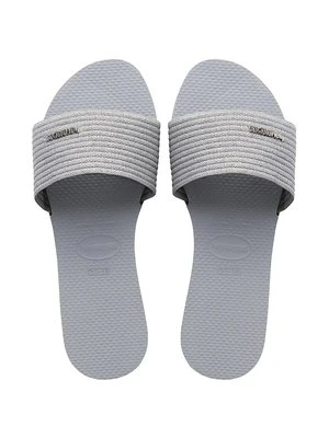 Havaianas klapki YOU MALTA METALLIC damskie kolor szary 4147312-3498