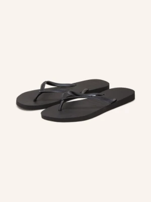 Havaianas Klapki Z Przegrodą Między Palcami Slim schwarz