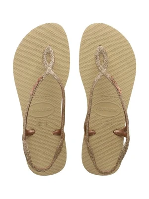 Havaianas Sandały LUNA PREMIUM II damskie kolor beżowy 4146130.0154