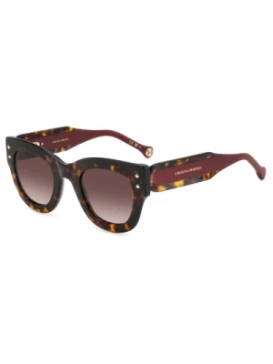 Havana Red/Brown Shaded Sunglasses Carolina Herrera