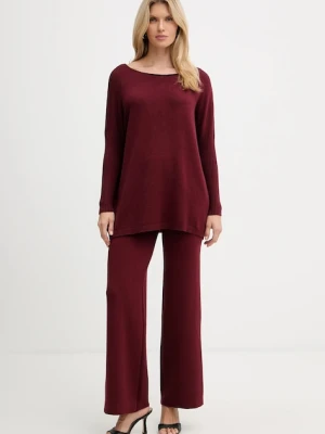 Haveone dres damski kolor bordowy HNC-P001