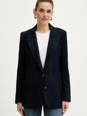 Haveone marynarka kolor granatowy jednorzędowa gładka JCB-P002