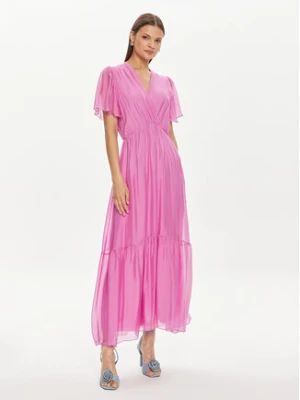 Haveone Sukienka letnia AFF-L013 Fioletowy Regular Fit