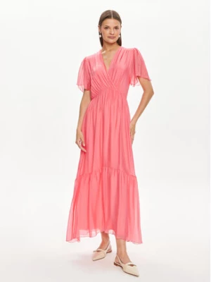 Haveone Sukienka letnia AFF-L013 Różowy Regular Fit