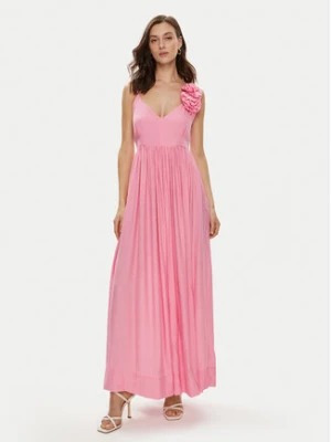 Haveone Sukienka wieczorowa AVS-L104 Różowy Regular Fit
