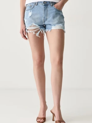 Haveone szorty damskie jeansowe niebieski