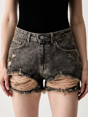 Haveone szorty damskie jeansowe szary