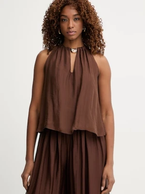 Haveone top damski z dodatkiem jedwabiu