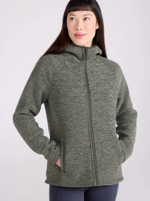 Damski polar z pełnym zamkiem błyskawicznym Hayfield z podszewką z futra Melange - Green Mountain Warehouse