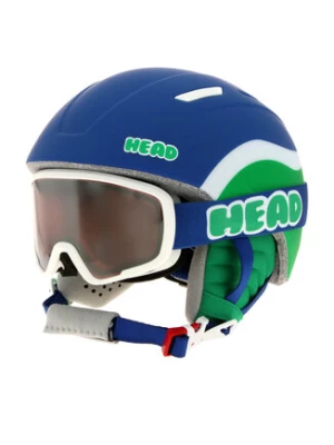 Head Kask narciarski Mojo Set Blue/Green 328664 Niebieski