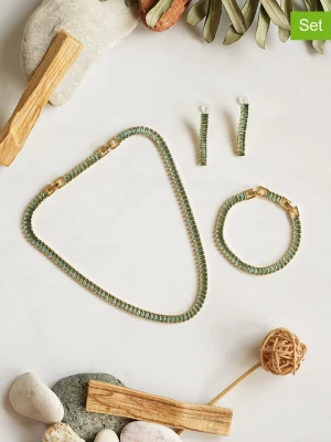 HEAVEN 3-częściowy zestaw biżuterii z cyrkoniami rozmiar: onesize
