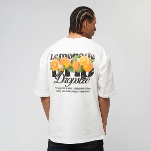 Heavy Oversized Orange Lemonade T-Shirt, markiDropSize, T-Shirty i Polo, w kolorze biały, rozmiar: