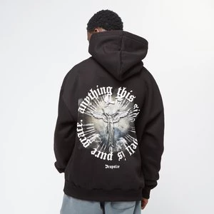 Heavy Oversized Side Of Hell Hoodie, markiDropSize, Bluzy, w kolorze czarny, rozmiar: