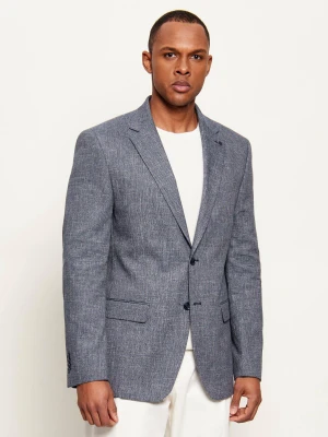 Hechter Paris Marynarka | Modern fit | z dodatkiem lnu niebieski