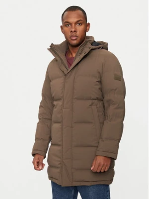 Hechter Paris Płaszcz zimowy 45017 142205 Khaki Regular Fit