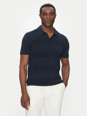 Hechter Paris Polo 65009 151808 Granatowy Regular Fit